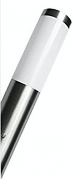 Fackel Wandleuchte Edelstahl, 1x E27 LED geeignet